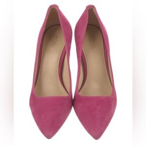 Michael Kors pink suede pumps